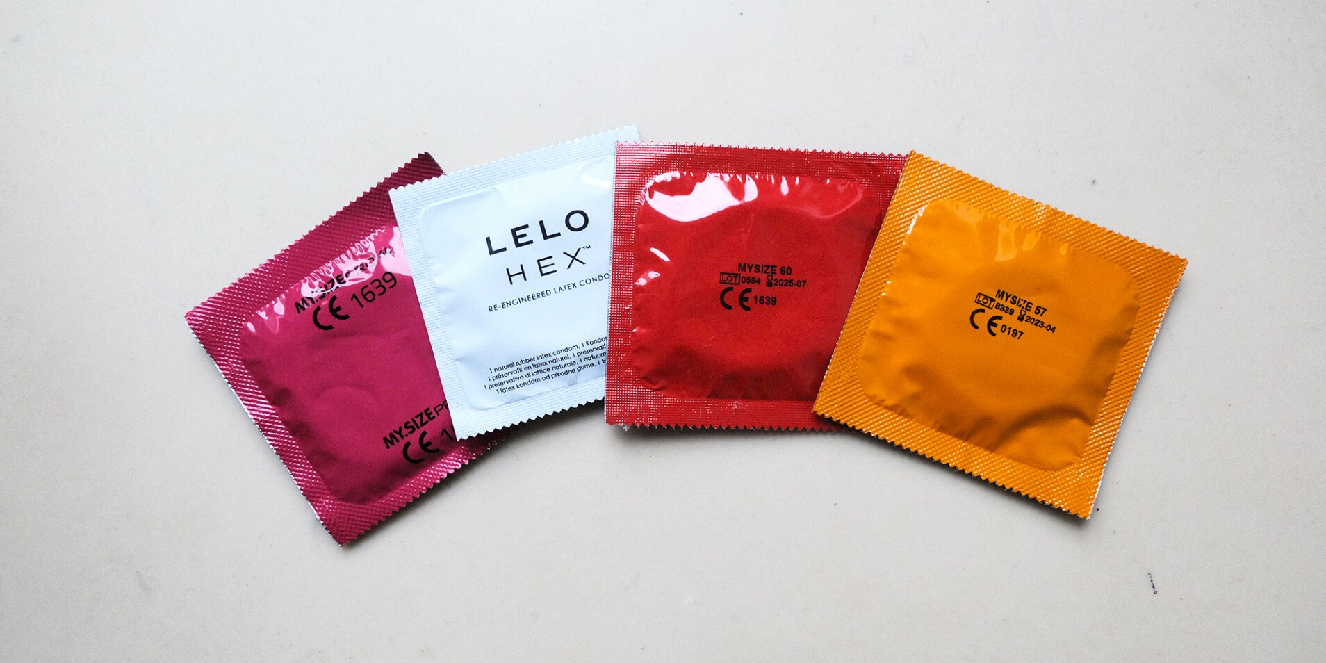 Standard size condoms