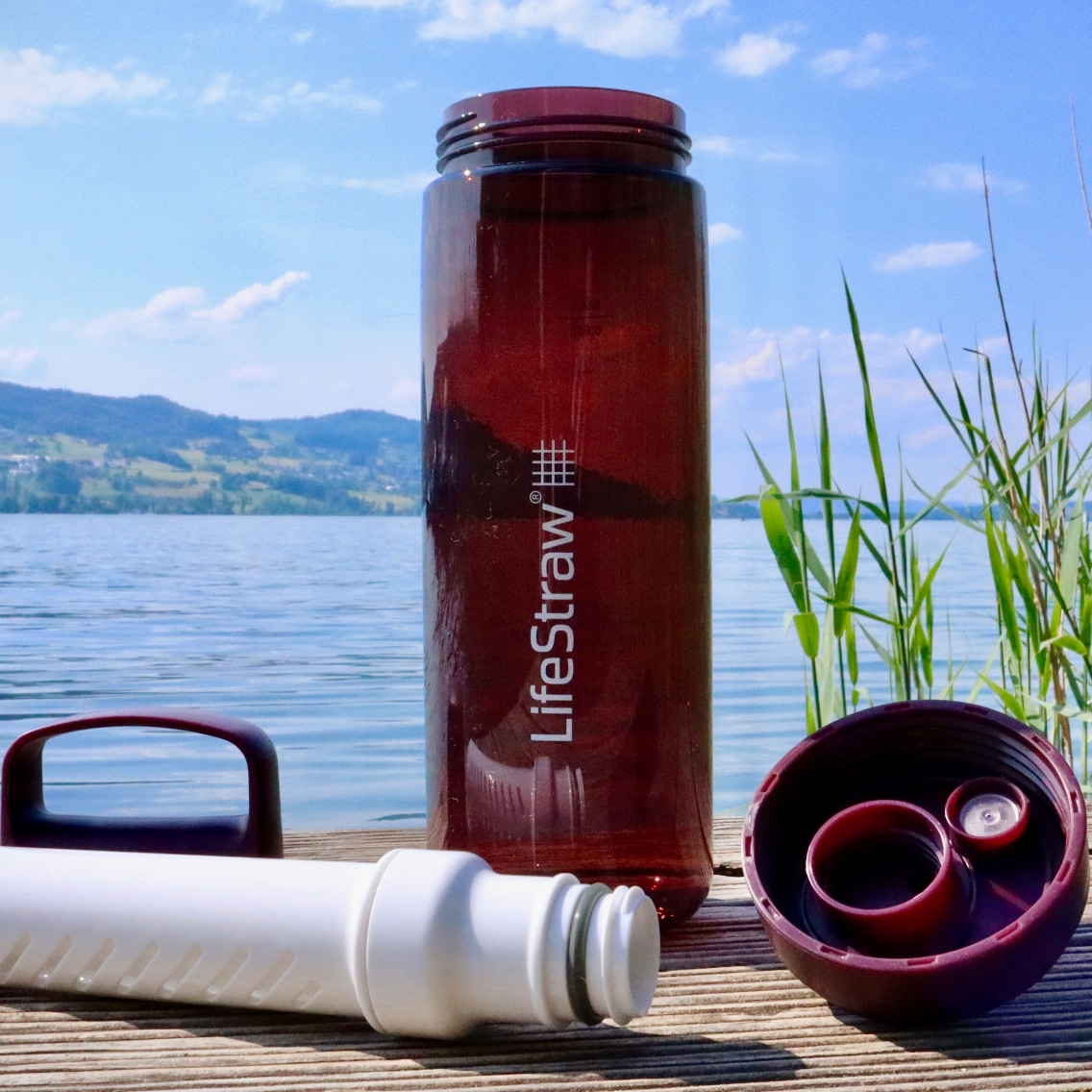 2 Cannucce Filtranti Per Acqua Personali WAKIWAKI Con Custodia Da Viaggio - Filtrazione Esterna