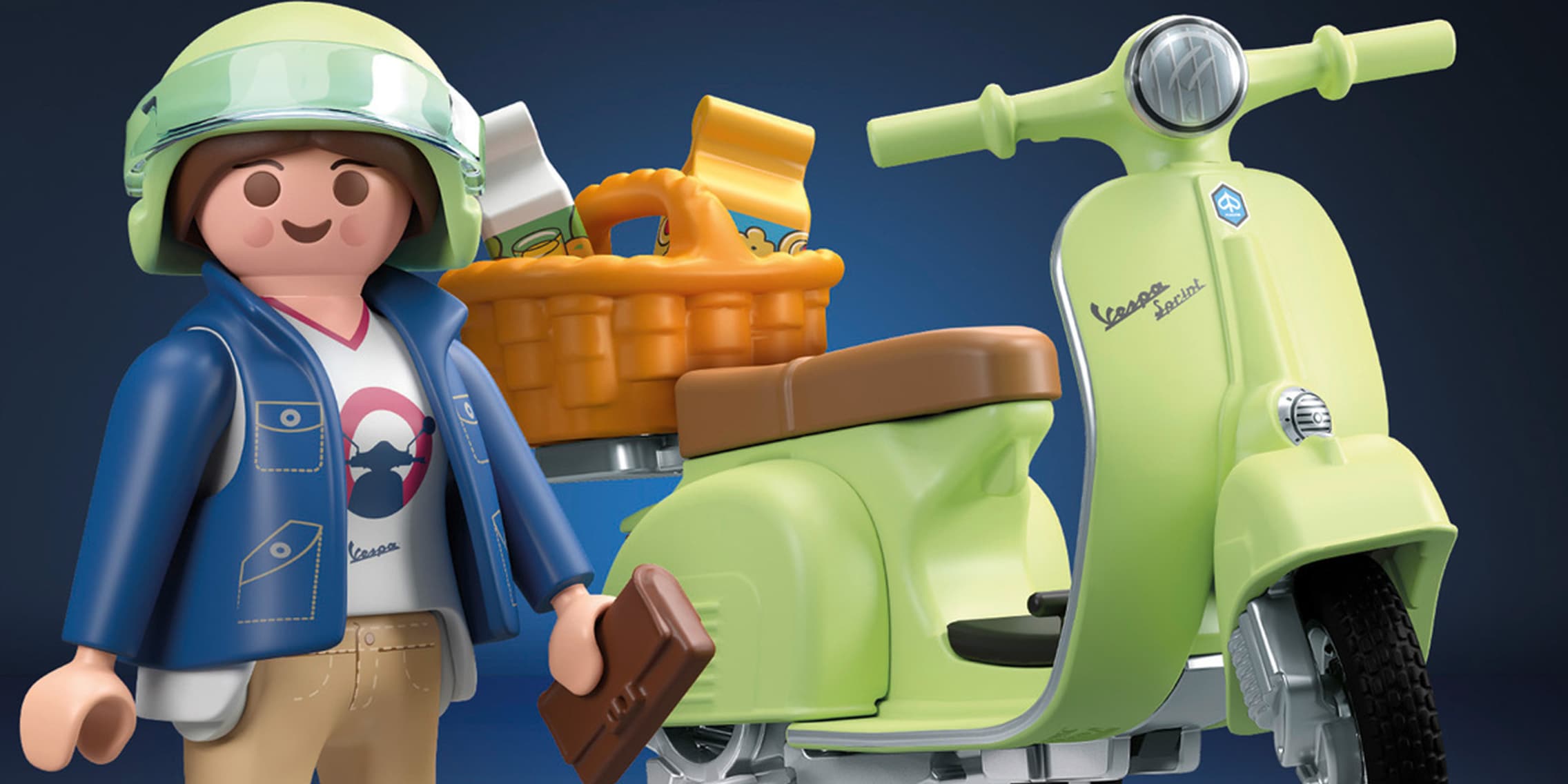 Playmobil 1969 Vespa 150 Sprint Veloce - Lys Grøn 71621