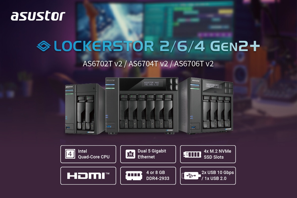Lockerstor Gen2+: Asustor refreshes its NAS series - Galaxus