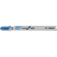 Bosch Professional Zubehör Jigsaw blade T 118 AF Flexible for Metal, 100-pack