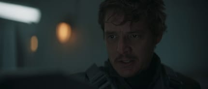 Din Djarin senza elmo in «The Mandalorian» - non è un'immagine comune.