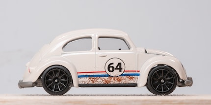 Anton Wagner, a living legend with a VW Beetle.