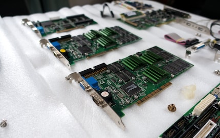 Two 3dfx Voodoo 2s.