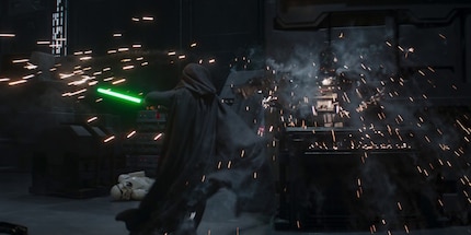 Quanto è tosto Luke che si fa strada nei corridoi dell'incrociatore?