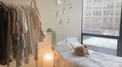 Le piante artificiali possono essere facilmente combinate con le lampade perché non hanno bisogno di terra. Immagine: Youtuber «Marihuni»