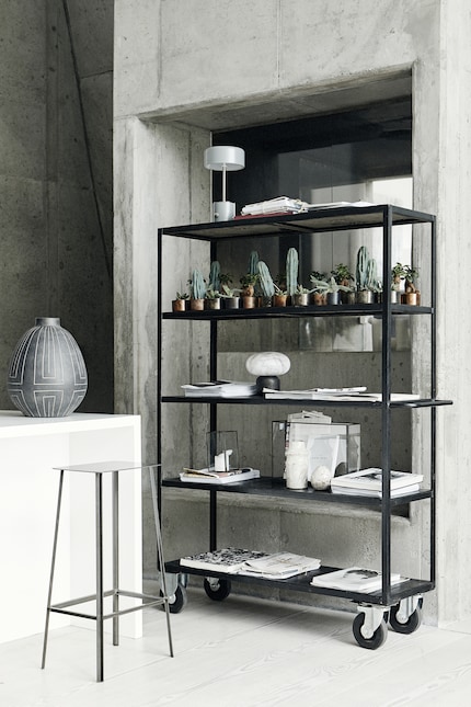 Un archivio mobile è perfetto in uno spazio multifunzionale. Immagine: House Doctor