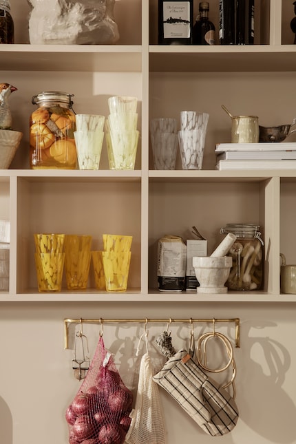 I contenitori trasparenti sono ideali e piacevoli alla vista. Immagine: Ferm Living