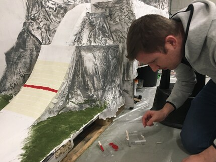 We now have more time for detail work on the ramp.