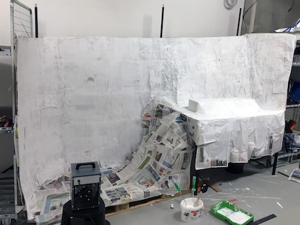 Slowly, the backdrop is taking shape.