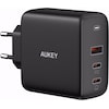 Aukey Omnia Mix3 PA-B6S (90 W, Adaptive Fast Charge, Quick Charge 4.0, Power Delivery 3.0, GaN Technology)