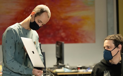 Benjamin Arnold (s.) e David Gunzinger hanno passato un mese a testare intensamente il nuovo Macbook.