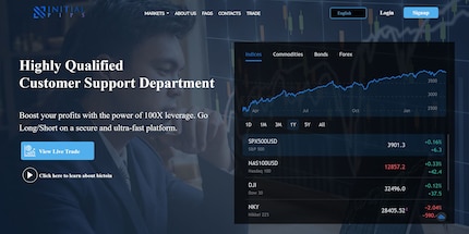 All superficial – the Initial Pips website looks reputable, but there are actually cyber criminals behind it. Image source: initialpips.com