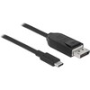 Delock DisplayPort — USB Typ C (0.50 m, USB tipo C, DisplayPort)