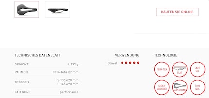  ... contro il gel leggero di Selle Italia.