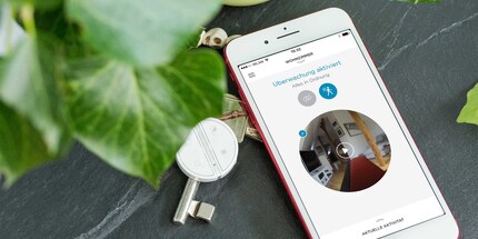 Il portachiavi è un mini telecomando per la tua smart home Somfy. Immagine: curved.de