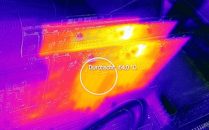 The average temperature of a 3dfx chip is 64 degrees Celsius uncooled.