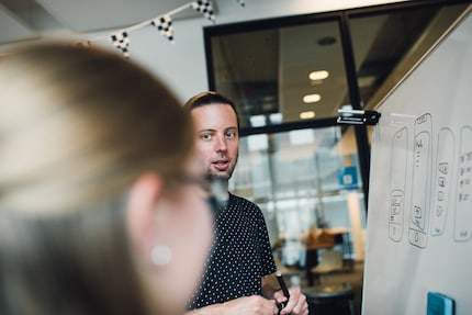 Michael Sommerhalder: when it comes to improving the app, the team decides what to work on next.
