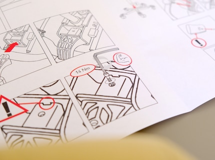 Better than Ikea manuals: the instructions are easy to follow.