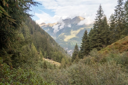 La vista sulla valle è davvero paradisiaca da qui.