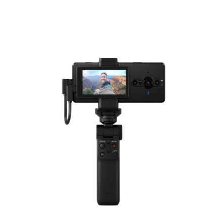 Monitor da vlog sul retro dell'Xperia Pro-I.