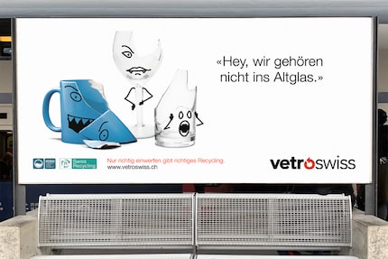 «Hey, we don’t belong in the glass disposal». Image: Digicom Digitale Media AG