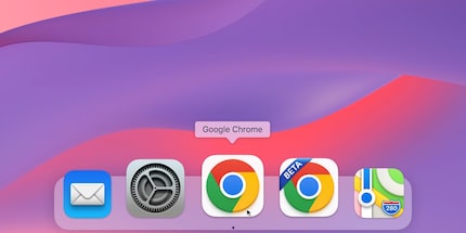 L'icona di Chrome su macOS.