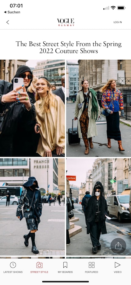 The fashion events off the catwalk are just as exciting as the collections shown at the main shows. Images: Screenshots Vogue Runway