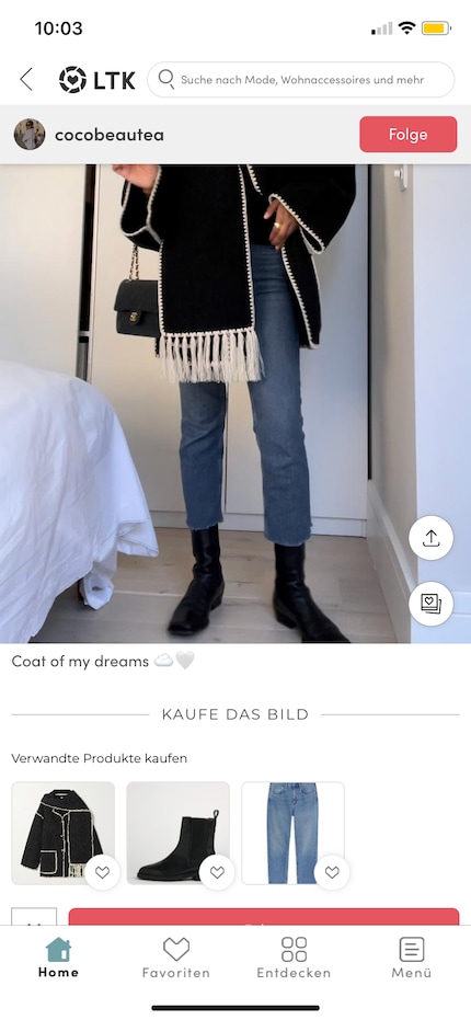 ... it also lets you save or buy outfits or items you like. Images: Screenshots LTK