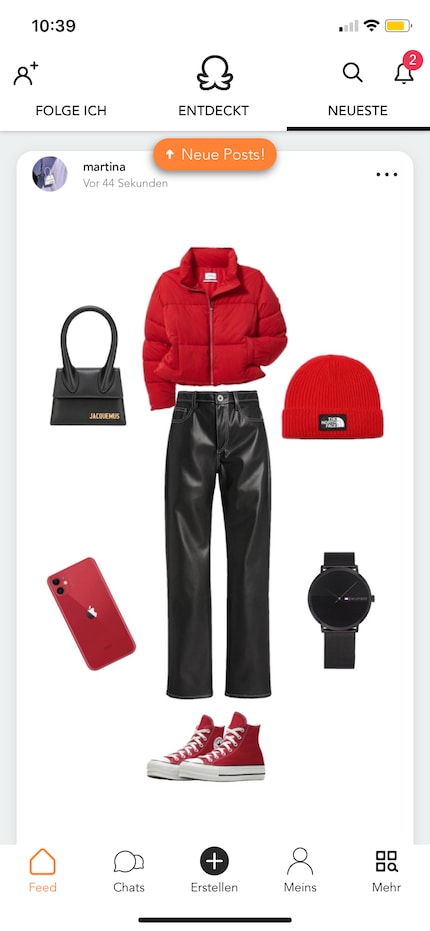 Plan a new outfit down to every detail – including a colour-matching iPhone. Images: Screenshots Combyne