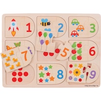 Bigjigs Wooden Learning Puzzle Numbers
