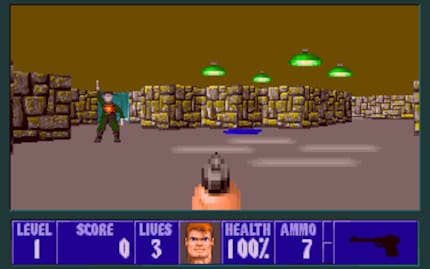 «Wolfenstein 3D» was released as a shareware product where you could buy several expansion packs. Later episodes or chapters also brought new enemy types into the game.