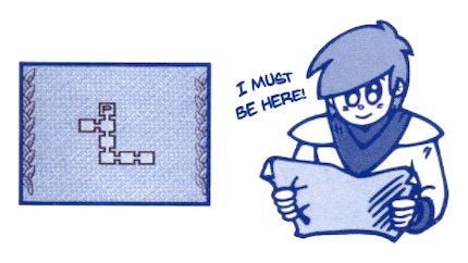 Immagine: manuale di Cave Noire, Konami