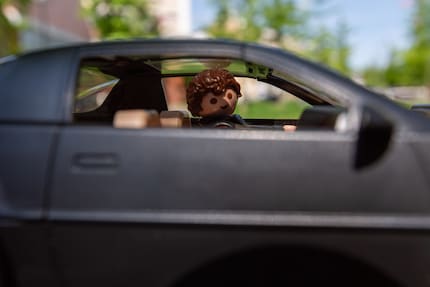 The Hoff nel suo elemento: al volante di KITT.