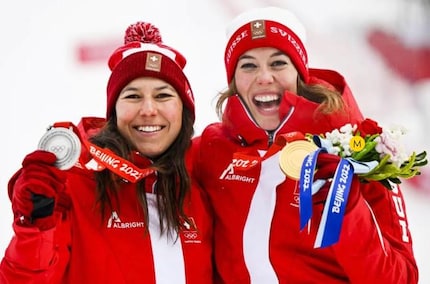 Duo di successo: Wendy Holdener e Michelle Gisin. Foto: Keystone