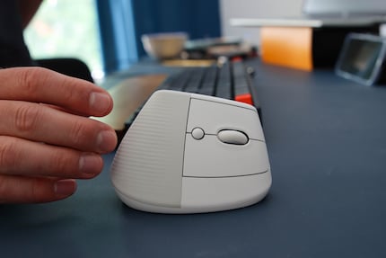 Holding the vertical mouse soon becomes second nature.