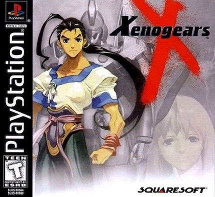 La copertina della versione statunitense di «Xenogears».