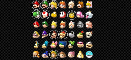Sul sito web di Nintendo è possibile trovare una panoramica dei guidatori per Mario Kart 8. Ho cerchiato quelli che mi sembrano familiari.