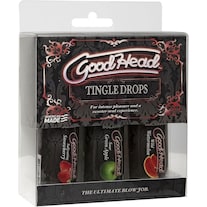 Doc Johnson GoodHead™ - Tingle Drops - 3-Pack (Watermelon, Green Apple, Strawberry) (29 ml)