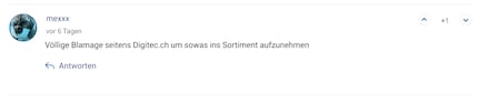 In English: How embarrassing of digitec.ch to include something like this in their product range.
