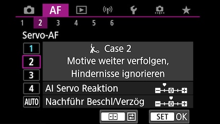 L'autofocus può essere ottimizzato per ignorare gli ostacoli.