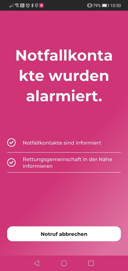 ... oder über die App.