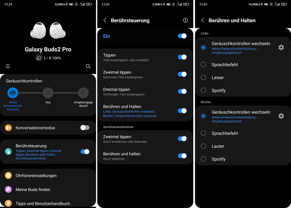 Il controllo può essere regolato nell'app per determinati campi.