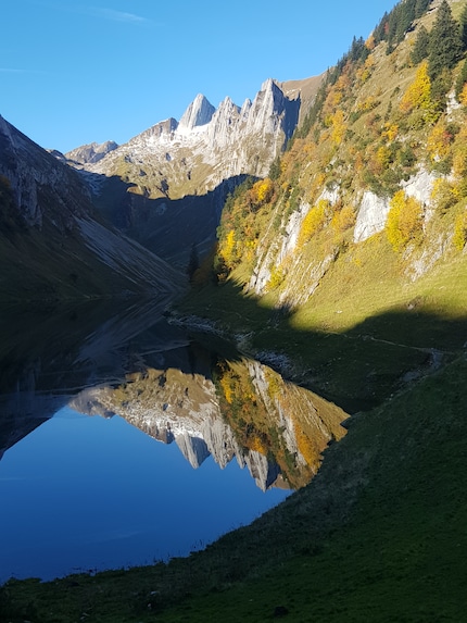 La mattina del terzo giorno, il Fählensee ci offre questo soggetto da cartolina.
