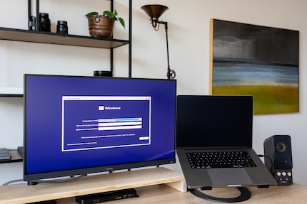 Per un neofita arrivare a installare Windows non è per niente facile. Immagine a destra: un MacBook con uno sguardo di rimprovero.