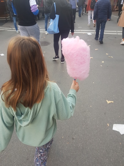 Un altro zucchero filato al volo.