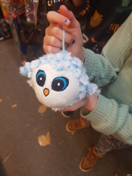 Anche questo peluche rientra a malapena nel bugdet.