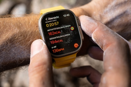 Senza la modalità di risparmio energetico, la batteria dell'Ultra si consumerà dopo dodici ore di allenamento continuo con il GPS.