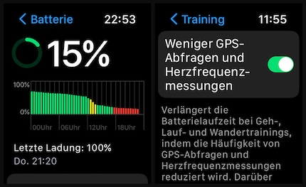 Dopo più di 48 ore, ho ancora il 15% di batteria residua. La modalità di risparmio energetico estesa permette di prolungare ulteriormente la durata della batteria.