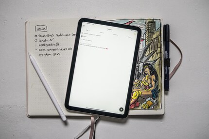 The tablet acts as a replacement diary, but it needs a fair bit of power.